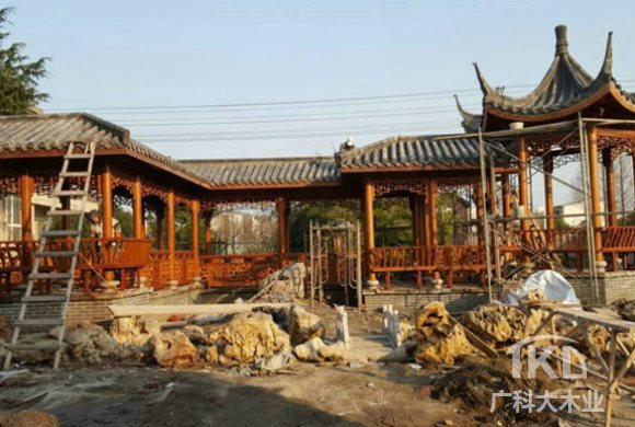 古建走廊 休閑長廊北京施工廠家